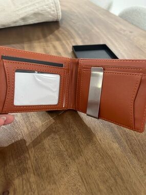TRAVANDO Men’s Wallet Black and Caramel